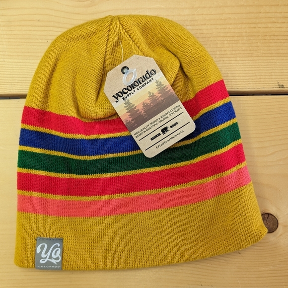 Yo Colorado Accessories - Yo Colorado Golden Nordic Racer Beanie